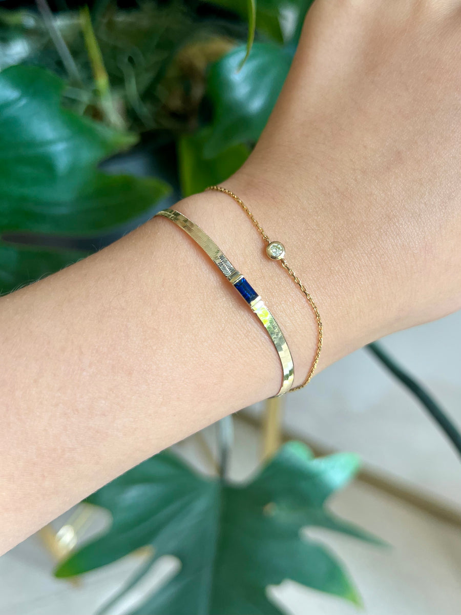 Sapphire Herringbone Bracelet