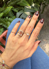 Pink Tourmaline Deco Aurora Ring