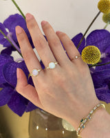 Opal and Diamond Eos Chain Ring