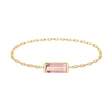 Imperial Topaz Chain Ring 18K Stackable ring