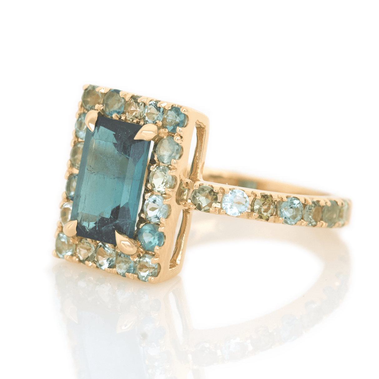 Indicolite Candy Ring