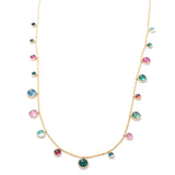 Indicolite & Rubellite Eos Candy Necklace 18k handmade fine jewelry 2