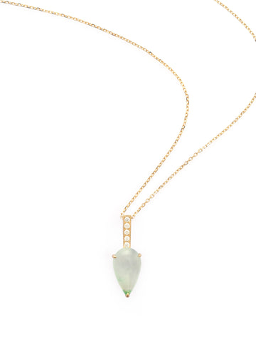 Jade & Diamond Arrow Necklace