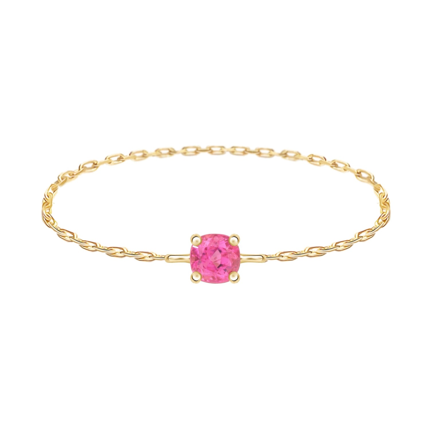Jedi Spinel Petite Chain Ring 18K Stackable ring