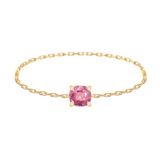 Jedi Spinel Petite Chain Ring 18k gold Stackable ring