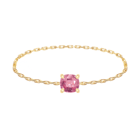 Jedi Spinel Petite Chain Ring 18k gold Stackable ring