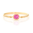 Jedi Spinel Petite Circle Diamond Ring 18k gold stackable ring