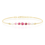 Jedi Spinels & Diamond Compass Bangle 18k gold Stackable design 1