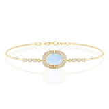 Jelly Opal & Diamond Aurora Bangle