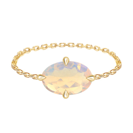 Jelly_Opal_Diamond_Chain_Ring_18K_gold_stackable_ring