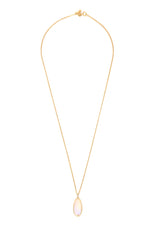 Jelly Opal & Diamond Necklace 18k handmade fine jewelry 2