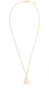  Jelly Opal & Diamond Necklace 18k handmade fine jewelry