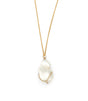 Kintsugi Pearl Necklace 18k handmade fine jewelry