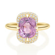 Lavender Spinel Aurora Ring 18K engagement ring