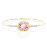 Light Pink Tourmaline Aurora Supreme Bangle