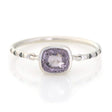 Lilac Grey Spinel Petite Circle Diamond Ring