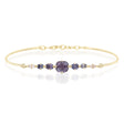Lilac spinel Compass Bangle YG14k gold stackable design