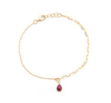 Lucky Ruby Duo Bracelet 18k gold stackable design