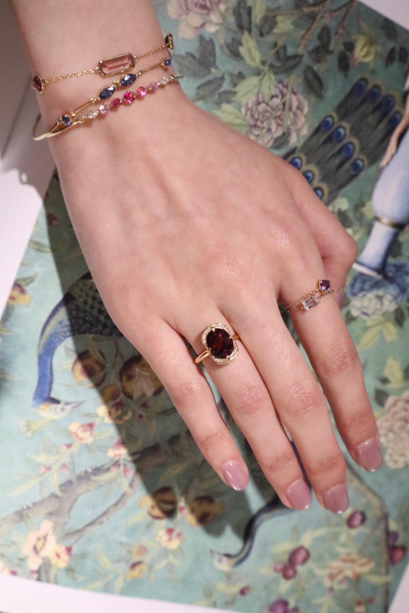 Malaya Garnet Supreme Aurora Ring