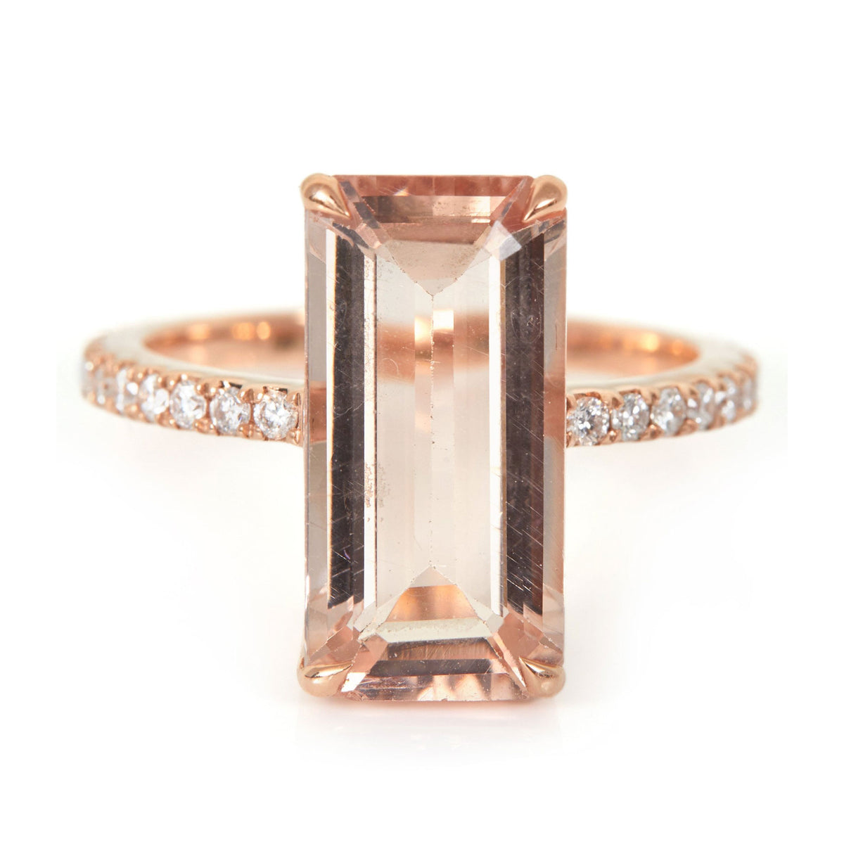 Morganite & Diamond Supreme Ring
