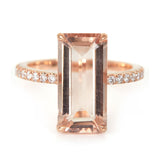 Morganite & Diamond Supreme Ring