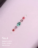 No.4 Tourmaline(0.56ct) Spinel (0.87ct) & Diamond (0.11ct)Compass Bangle