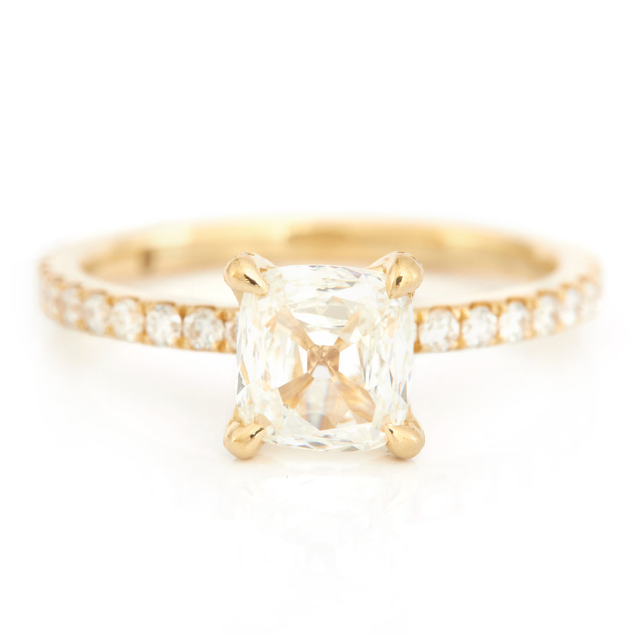 Old mine cut Diamond Engagement Ring