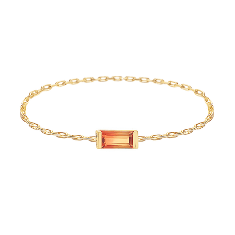 Ombré__Sapphire_Baguette_Chain_Ring_14k_stackable_ring