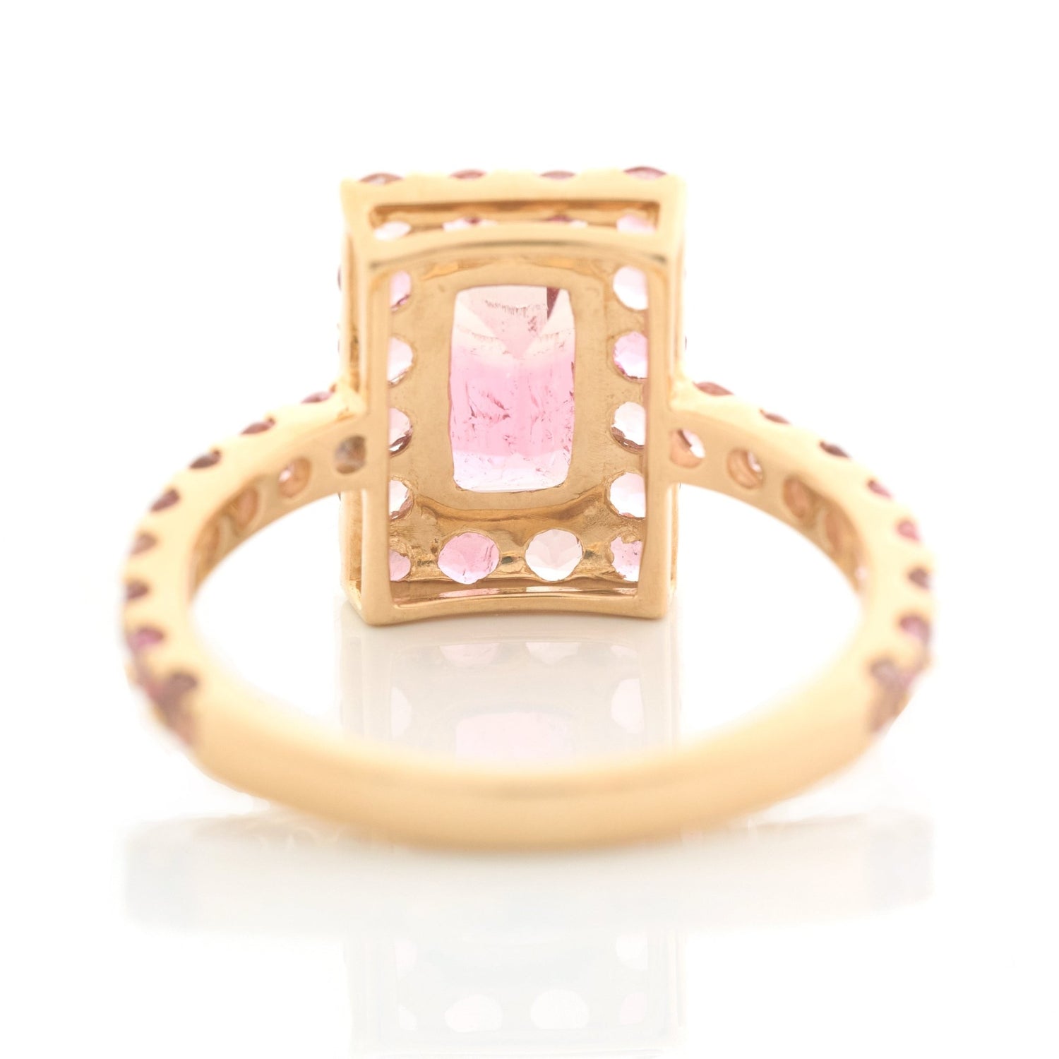 Ombré Pink Tourmaline Bubble Gum Candy Ring