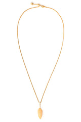 Opal & Diamond Arrow Supreme Necklace 18k gold handmade fine jewelry 4