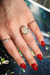 Opal & Diamond Aurora Ring