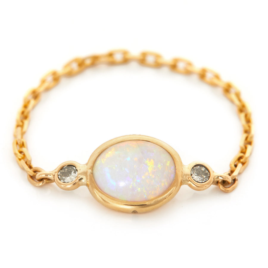 Opal & Diamond EOS Chain Ring