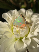 Opal & Diamond Ring
