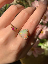 Opal & Diamond Ring