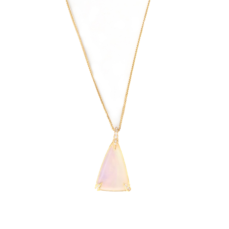 Jelly Opal & Diamond Necklace