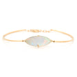Opal Supreme Marquise Bangle 18k gold stackable design