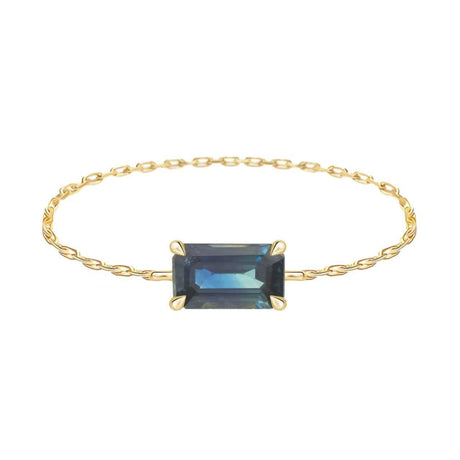 Parti_Sapphire_Baguette_Chain_Ring_14k_gold_Stackable_ring_1