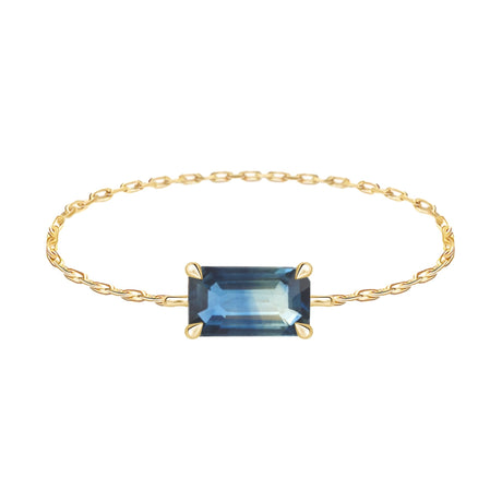 Parti_Sapphire_Baguette_Chain_Ring_14k_gold_Stackable_ring_2