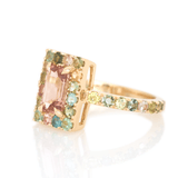 Peach Tourmaline Candy Ring