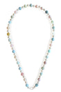 Pearl & Beryl Candy Necklace 18K gold handmade fine jewelry