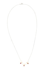 Pearl & Ruby Anastasia Necklace 18k gold handmade fine jewelry 2