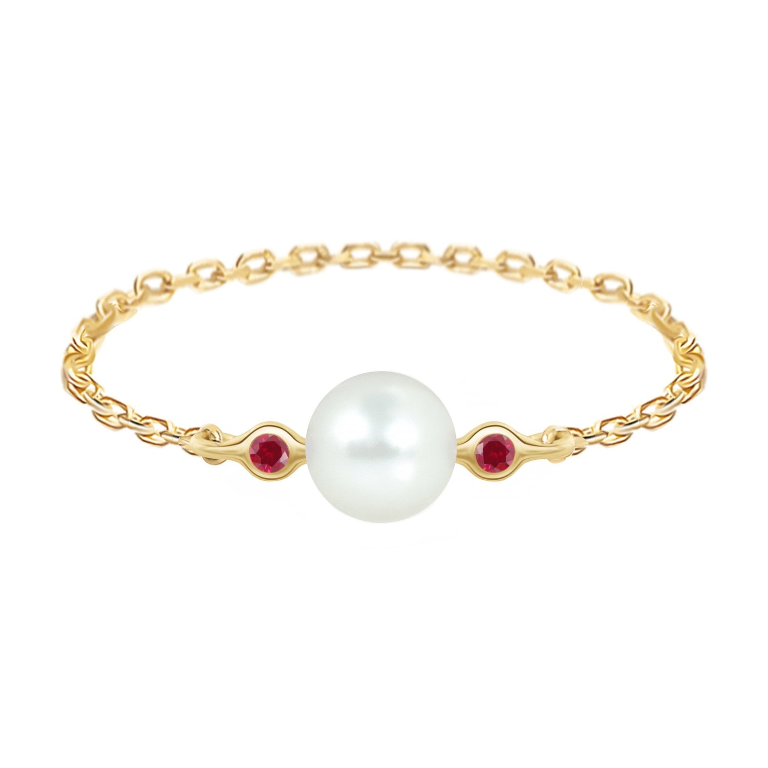 Pearl_Ruby_Chain_Ring_18K_gold_stackable_ring