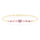 Pink & Lilac Spinel Compass Bangle