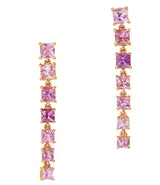 Pink Sapphire Cascade Earrings