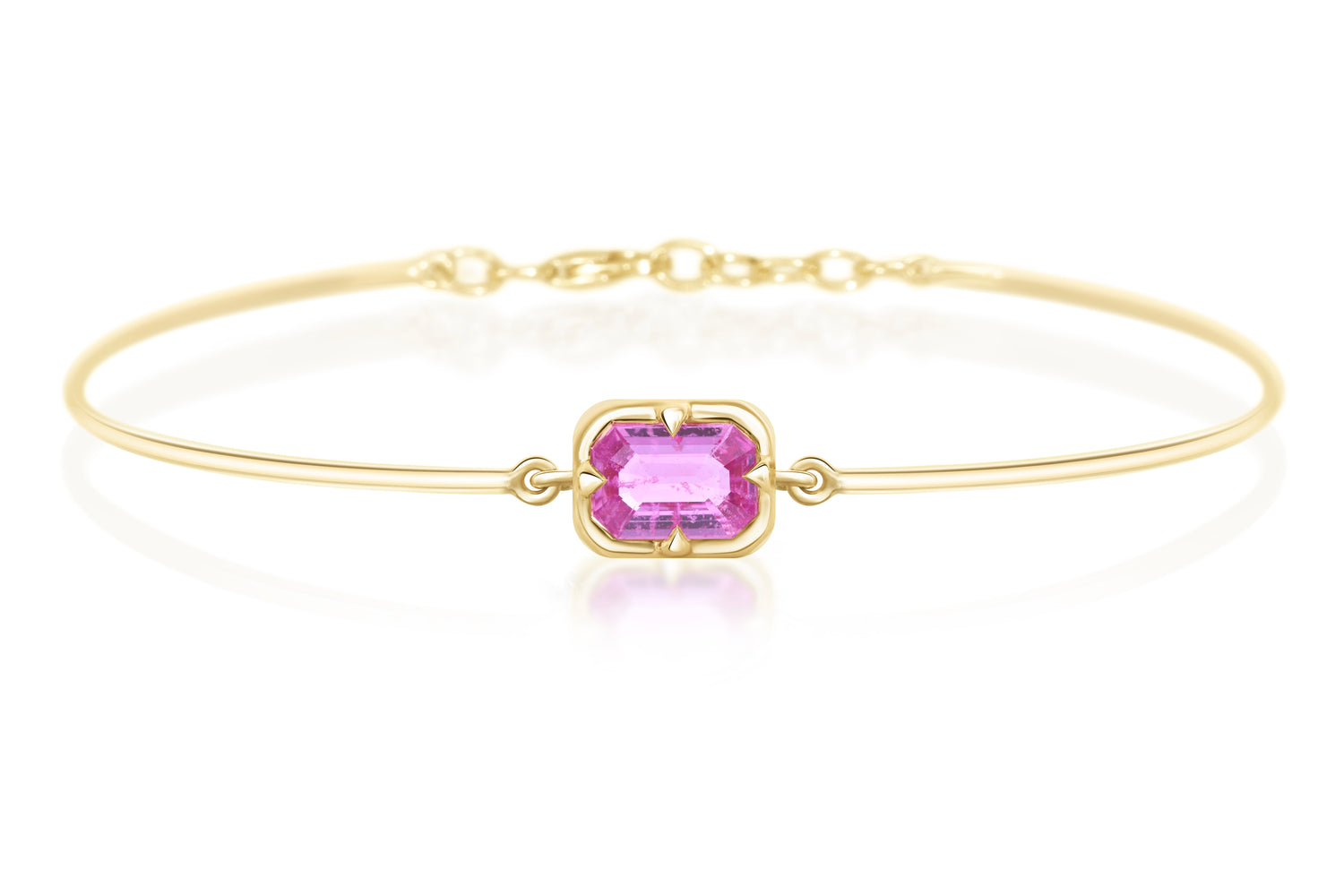 Pink_Sapphire_Compass_Bangle_18K_gold_stackable_design_1