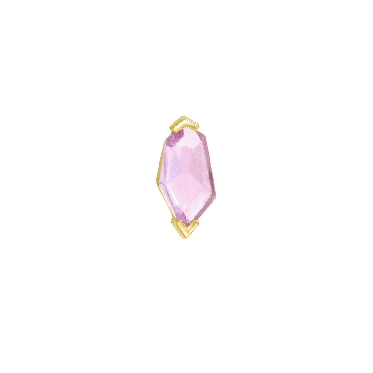 Ceylon Pink Sapphire Contour Earring
