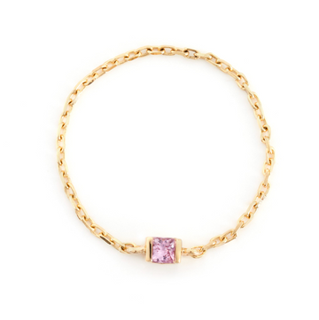Pink Sapphire Petite Chain Ring
