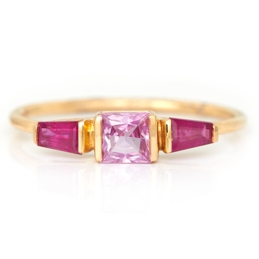 Pink Sapphire & Ruby Lacroix Ring