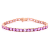 Pink Sapphire Supreme Tennis Bracelet