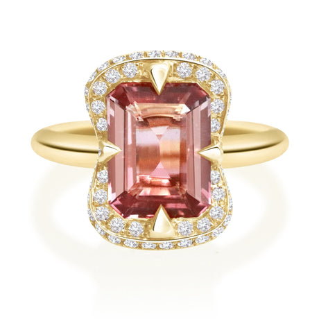 Pink_Tourmaline_Deco_Aurora_Ring_YG18K_Engagement_Ring